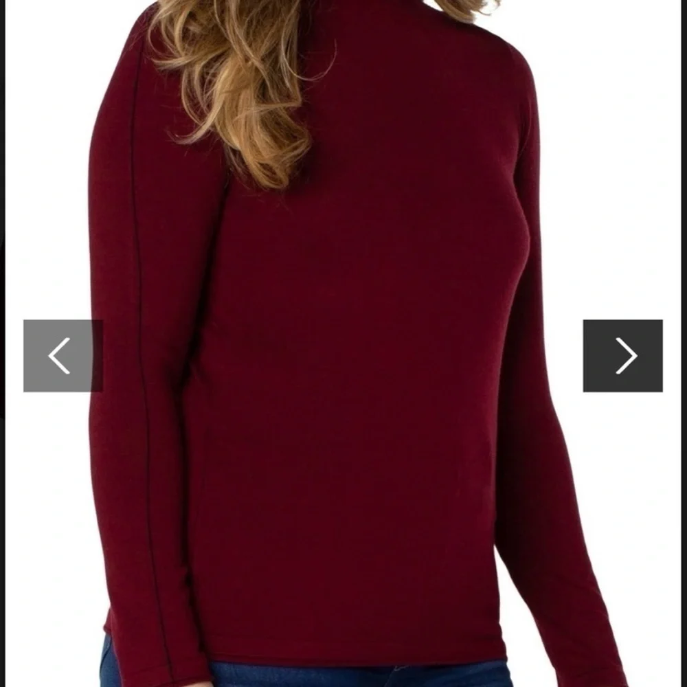 Liverpool Lis Angeles Sweater Women Mock Neck Rolled Hem Long Sleeves Size 1X